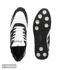Men's White And Black Running Shoes - White, UK6
