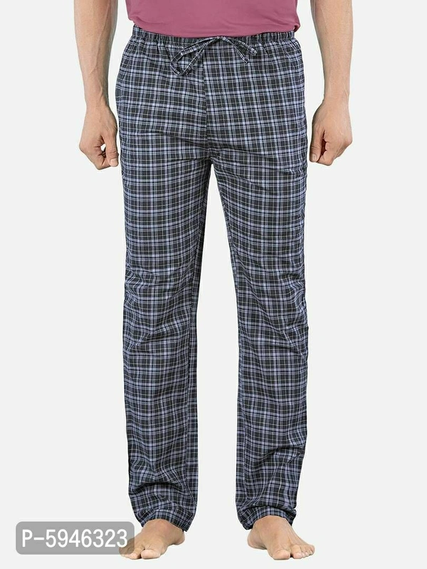 Stylish Super Combed Cotton Premium Checked Pajama for Men (Pack of 2) - Multicolour, S(28 INCHES)