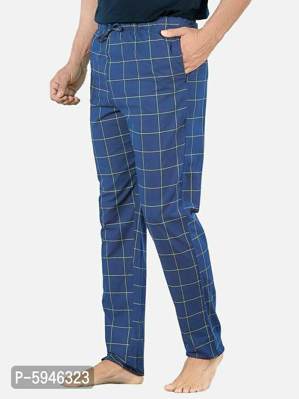 Stylish Super Combed Cotton Premium Checked Pajama for Men (Pack of 2) - Multicolour, XL(40 INCHES)