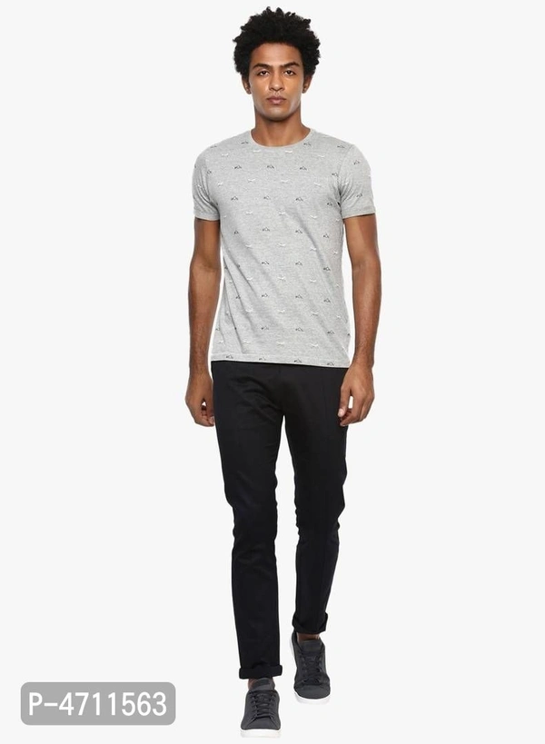 Stylish Cotton Black Solid Smart Fit Chinos For Men - Black, 38 inches
