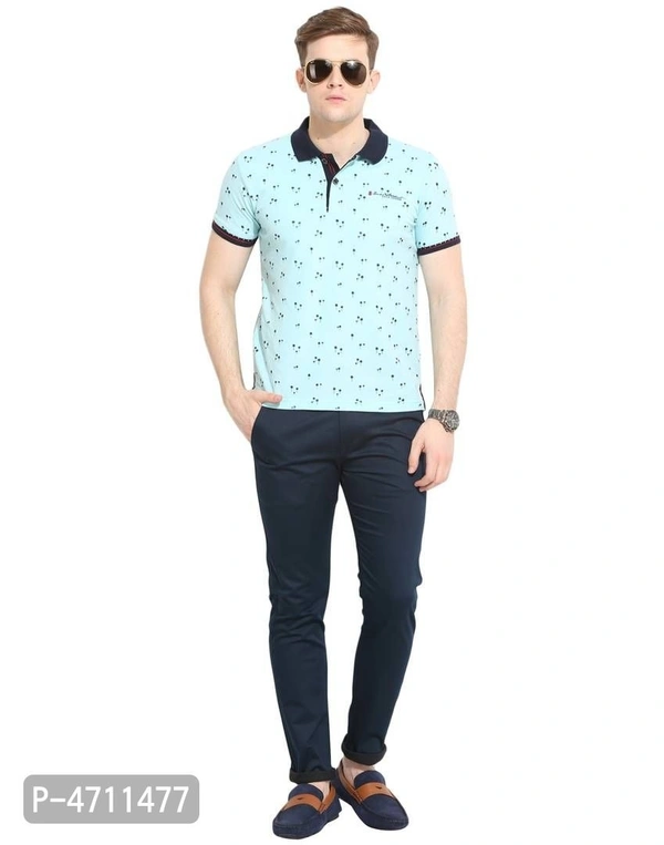Stylish Cotton Navy Blue Solid Smart Fit Chinos For Men - Navy Blue, 38 inches
