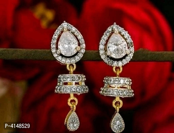 Trendy Alloy Earring for Women - Golden
