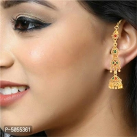 Trendy Alloy Jhumka Earring for Women - Golden