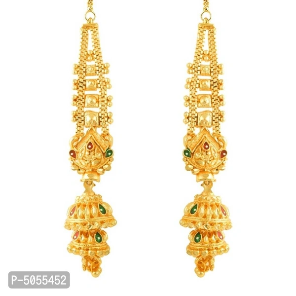 Trendy Alloy Jhumka Earring for Women - Golden
