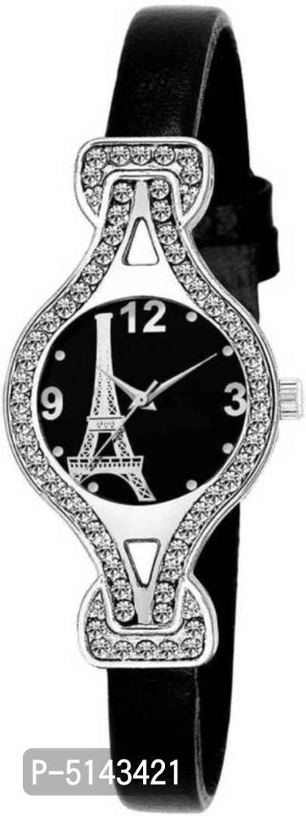 Trendy Beautiful Analog Watch for Women - Black