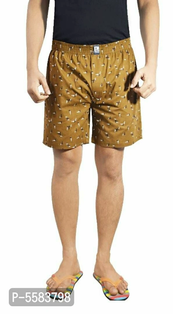 Multicoloured Cotton Boxer || Pack of 2 Boxers - Multicoloured, 2XL(36 inches)