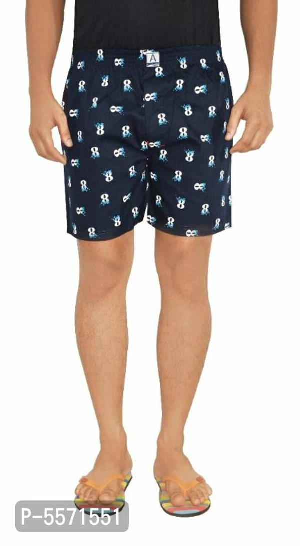 Mens Cotton Printed Boxer - Multicoloured, L(32 inches)