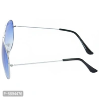 Hrinkar Men Women Boys & Girls Aviator & Sunglasses Silver & Silver Frame, Pink & Yellow Lens (Medium) Pack of - 2 - Silver, One Size