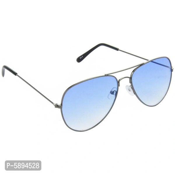Hrinkar Men Women Boys & Girls Aviator & Sunglasses Silver & Silver Frame, Pink & Yellow Lens (Medium) Pack of - 2 - Grey, One Size