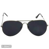 Hrinkar Men Women Boys & Girls Aviator & Sunglasses Silver & Silver Frame, Pink & Yellow Lens (Medium) Pack of - 2 - Grey, One Size