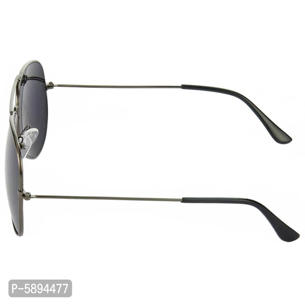 Hrinkar Men Women Boys & Girls Aviator & Sunglasses Silver & Silver Frame, Pink & Yellow Lens (Medium) Pack of - 2 - Grey, One Size