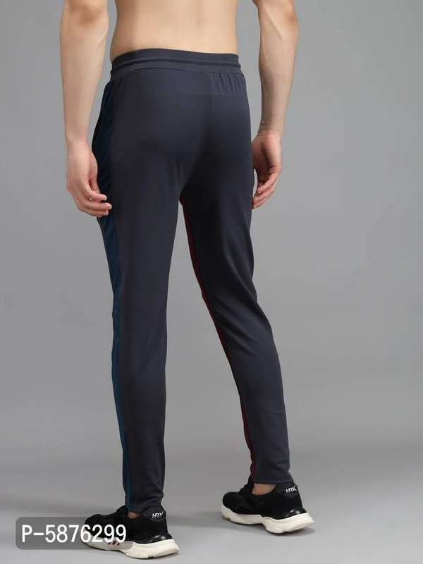 Fabulous 4-Way Lycra Colourblocked Regular Track Pants For Men - Multicoloured, m(28 inches)