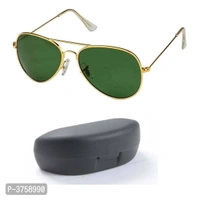AVIATOR STYLE SUNGLASSES FOR WOMEN - Frame Size: 49.0 - 51.0 (in mm), Green