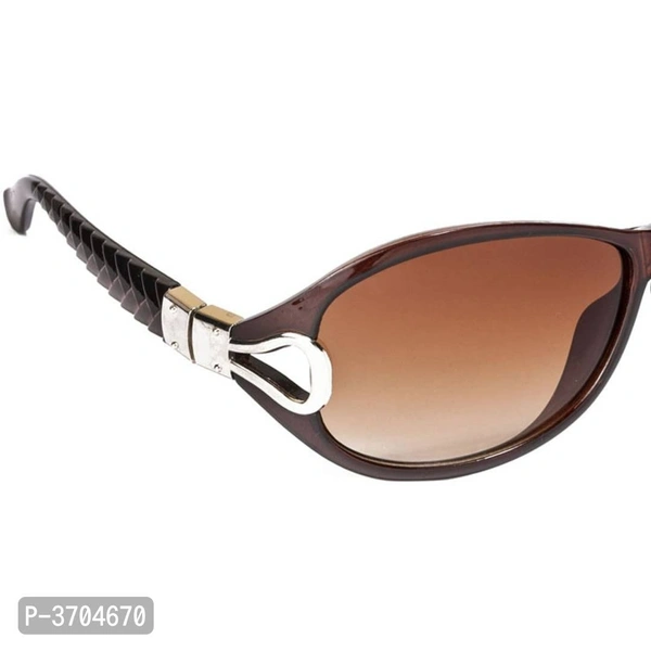 Brown UV Protection Polycarbonate Lens Full Rim Oversize Sunglasses for Women - Brown