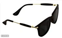 UNISEX BLACK 2148 WAYFARER - Black, Frame Size: 49.0 - 51.0 (in mm)