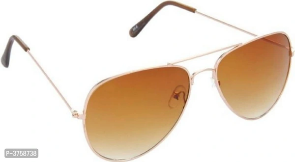 AVIATOR STYLE SUNGLASSES FOR WOMEN - Frame Size: 49.0 - 51.0 (in mm), Brown