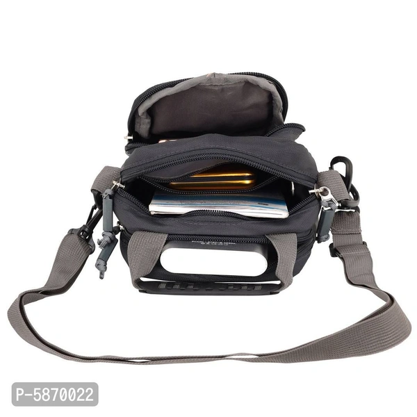 Sling Bags For Men | Women | Cross Body Travel Office Pouch Side Shoulder Pouch Travel Bag | Cash Pouch (Grey) - Grey
