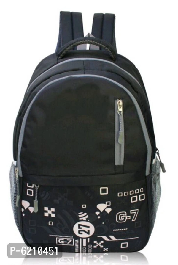 Casual Black Bagpack - Black
