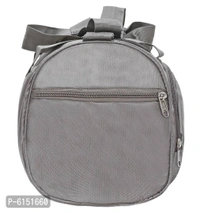 Elegant Grey Polyester Self Pattern Gym Bags - Grey