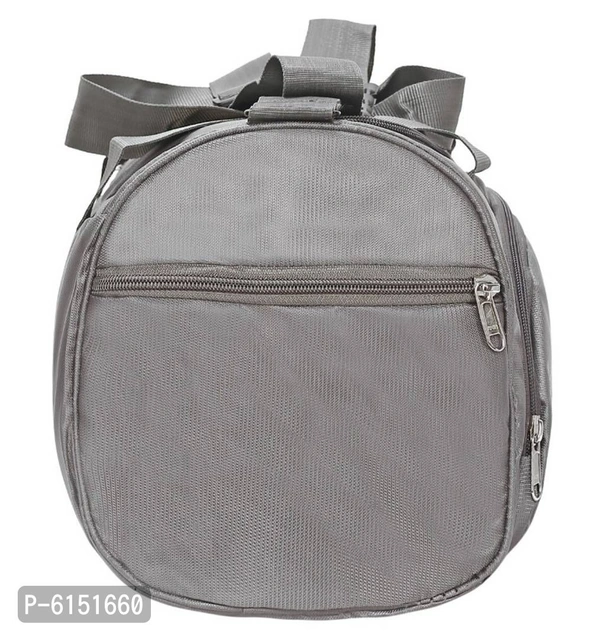 Elegant Grey Polyester Self Pattern Gym Bags - Grey