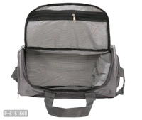 Elegant Grey Polyester Self Pattern Gym Bags - Grey