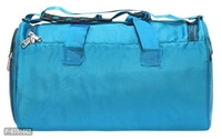 Elegant Turquoise Polyester Self Pattern Gym Bags - Turquoise color