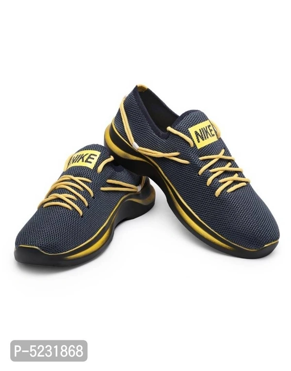 Branded high quality sports & running shoes for men's & boy's - Yellow, Uk10
