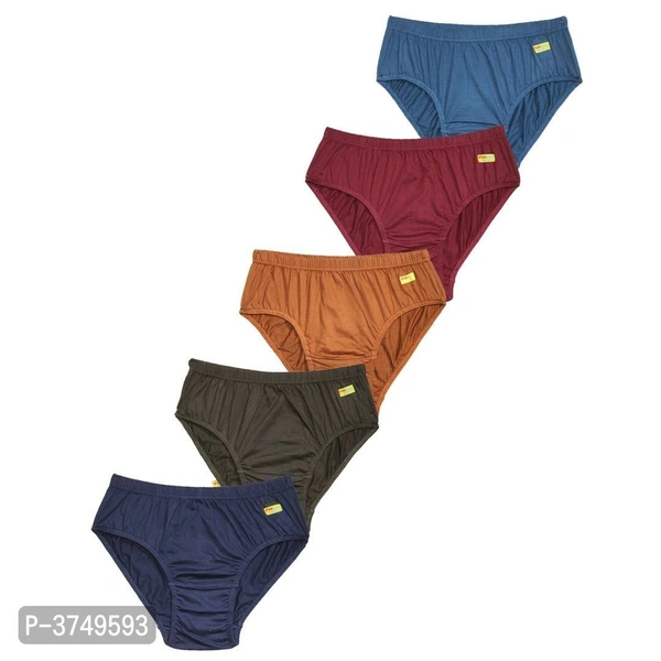Women's Cotton Solid Panties - Pack of 5 - XL, Multicolored