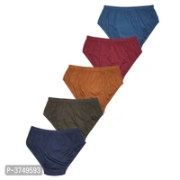 Women's Cotton Solid Panties - Pack of 5 - XL, Multicolored
