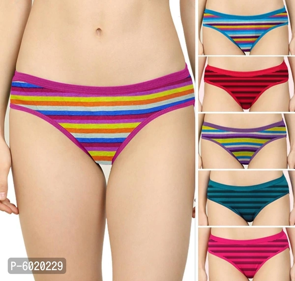 Women Cotton Silk Hipster Multicolor Panties Combo - Cotton (Pack Of 6).     (Color : Orange,Green,Purple,Red,Blue,Pink) - Multicolour, XL
