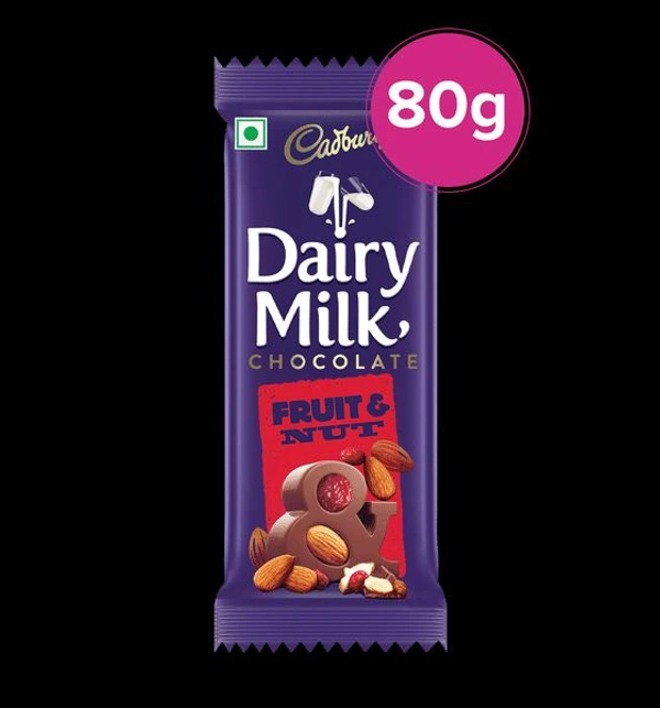 DAIRY MILK FRUIT NUT  - 88 GM