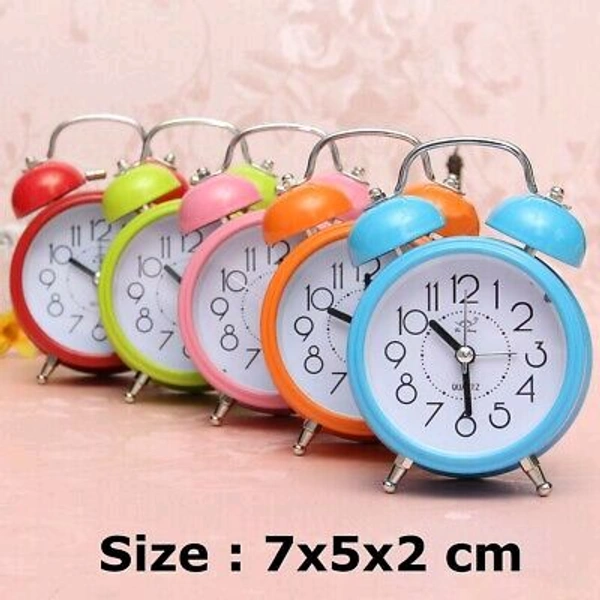 DOUBLE BELL MINI ALARM CLOCK 