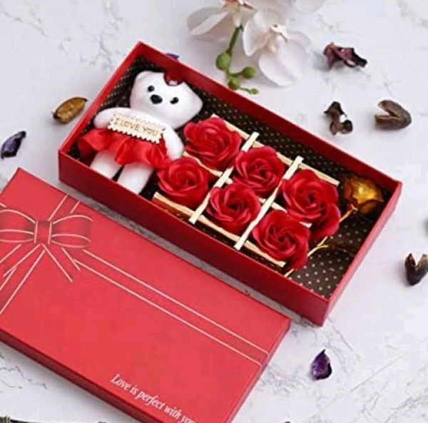 DININE CRAFT VALENDINES ARTIFICIAL ROSE FLOWERS