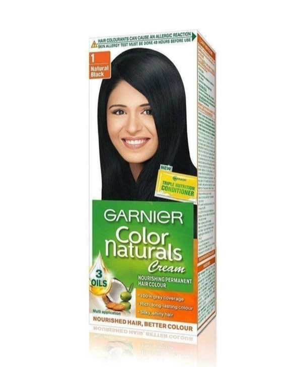 Garnier Colour Natural Black Hair Colour Shade No 1 (35 Ml + 30 Gram - 30 ml + 30 gram