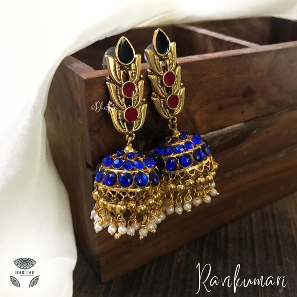 RAVIKUMARI  - WE CAN CUSTOMISE THIS PRODUCTS COLOURS AS YOUR PREFERENCE , PLEASE WHAT'S APP AT 9025116218 , BLUE, 6.5 cms 