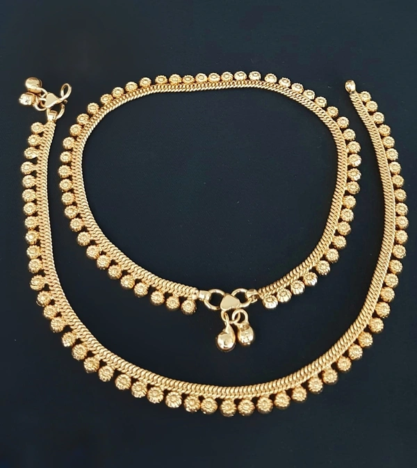 ANKLETS - GOLD  - ROUND CONTINUOUS, 29 CMS 