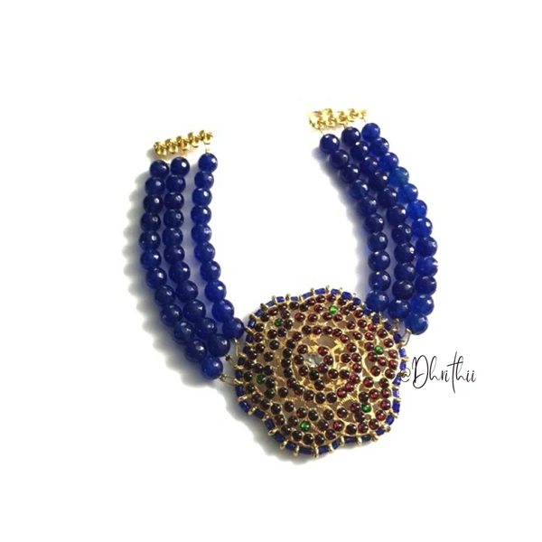 KASHINI - CHOKER D681 - PROVIDED , BLUE 