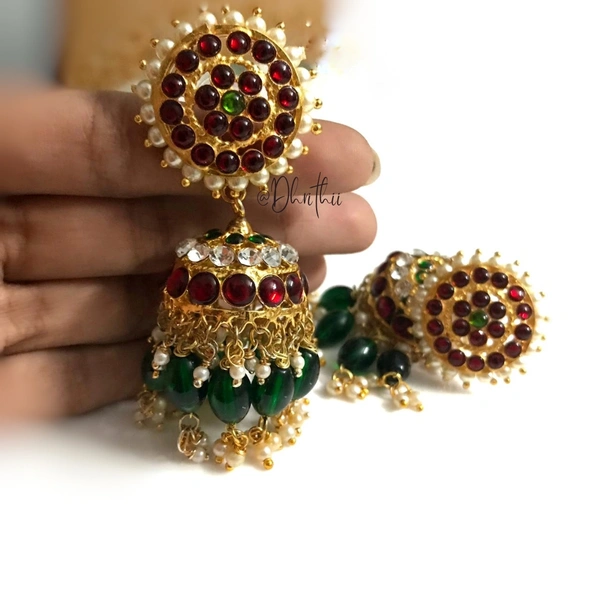 CHAMPAKA - KEMP JUMKA D567 - IF YOU HAVE CUSTOMISATION REQUEST ON THIS PRODUCT , KINDLY WHATSAPP AT 9025116218, KEMP, 6.5 cms 
