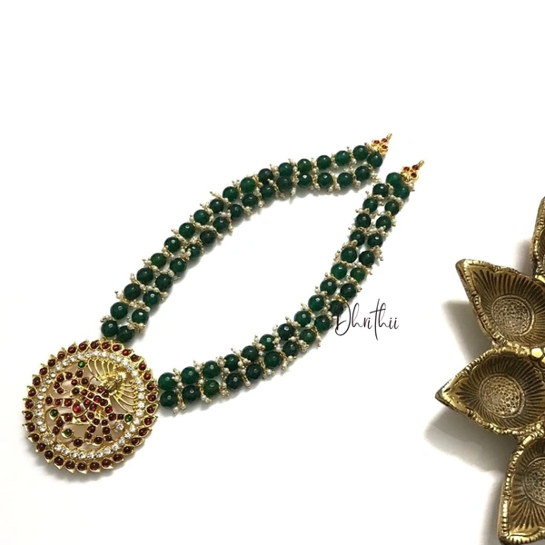VRASHINI - KEMP HAARAM D5689 - PROVIDED , WE CAN CUSTOMISE THIS PRODUCT IN YOUR PREFERRED COLOUR KINDLY WHATSAPP AT 9025116218, GREEN , MIDLENGTH - ABOVE CHEST