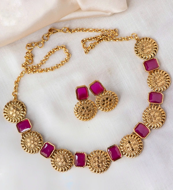 BRIDAL GREESHA NECKLACE  - PINKY