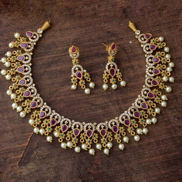 BRIDAL SUFI NECKLACE - PROVIDED, RUBY