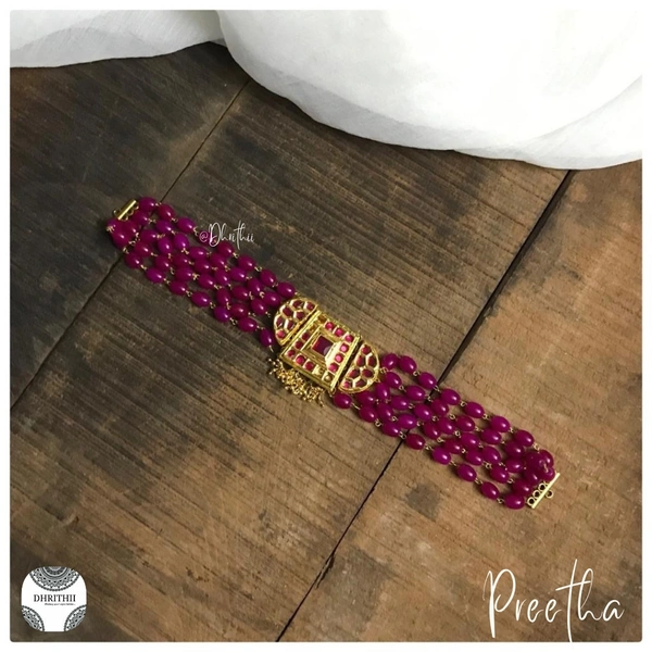 PREETHA - KUNDAN D90016 - PINK , provided 