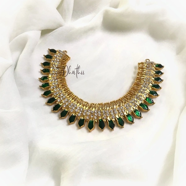 RIMLI - KERALA STYLE NECKLACE D45814 - PROVIDED, GREEN