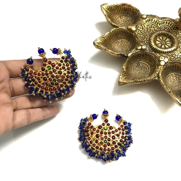 CHANDRAN STUDS  - BLUE