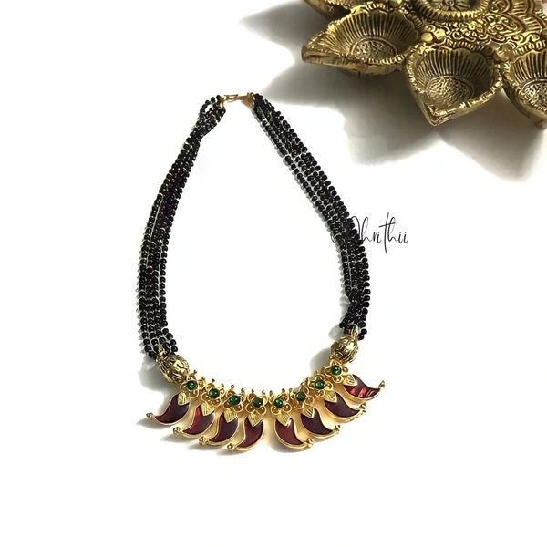 KEMP MANGALSUTRA  - MAROON