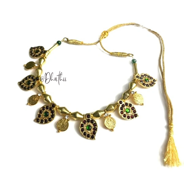MANGO DHOLKI NECKLACE  - MAROON