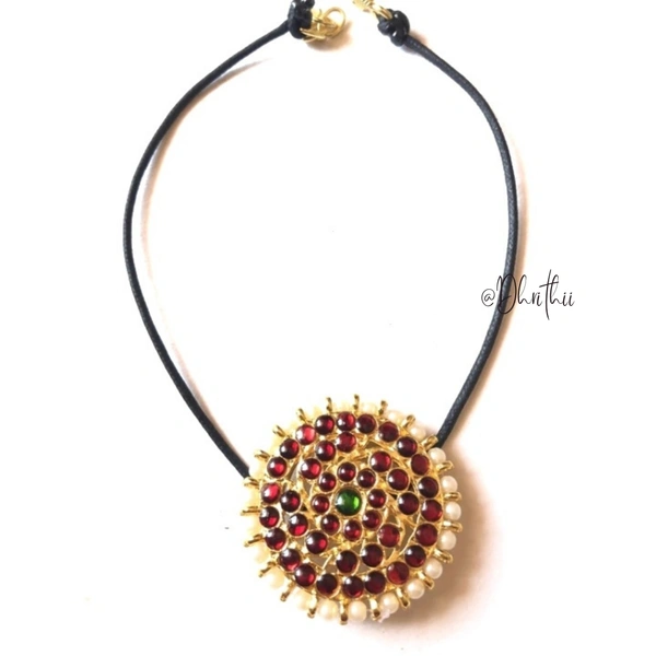 SURYAN KEMP THREAD CHOKER  - MAROON, CHOKER