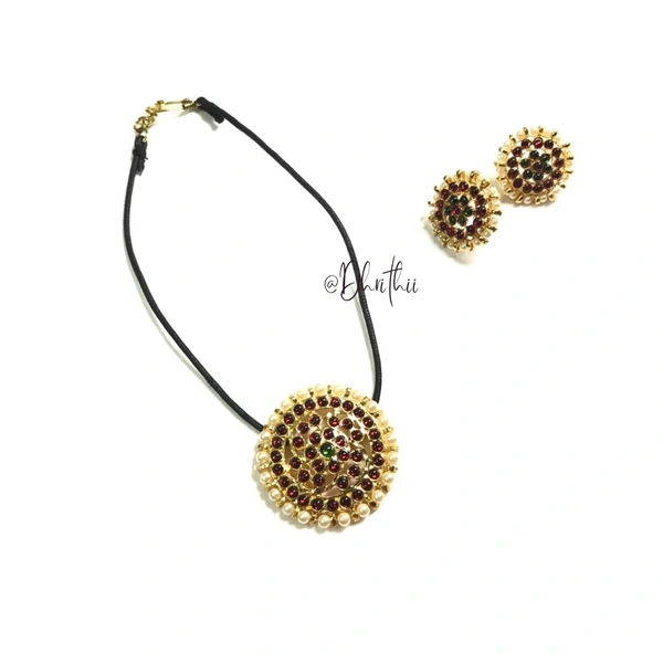 SURYAN KEMP THREAD CHOKER  - MAROON, CHOKER