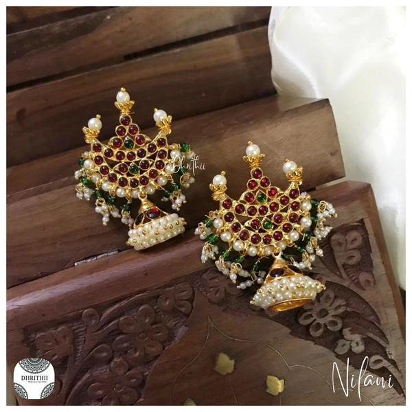 NILANI - EARRINGS  - THIS CAN BE CUSTOMISED IN ALL COLOURS, KINDLY WHATSAPP AT 9025116218, 6 cms 