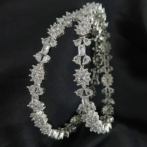 SILVER TONE AD BANGLES  - available in 2.4,2.6 ,2.8